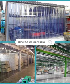 Màn nhựa pvc kéo xếp nhà kho